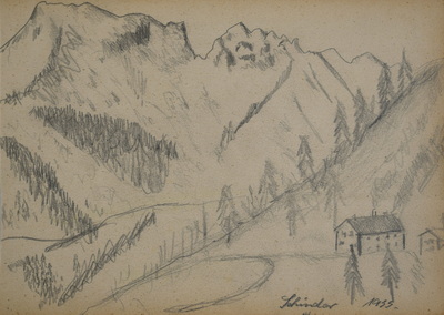 Konrad Sommer, Schinder, 1955, Bleistift auf Papier, 17,9 x 23,8 cm, bez. u.r.: Schinder 55., Sammlung Michael Gorkow 